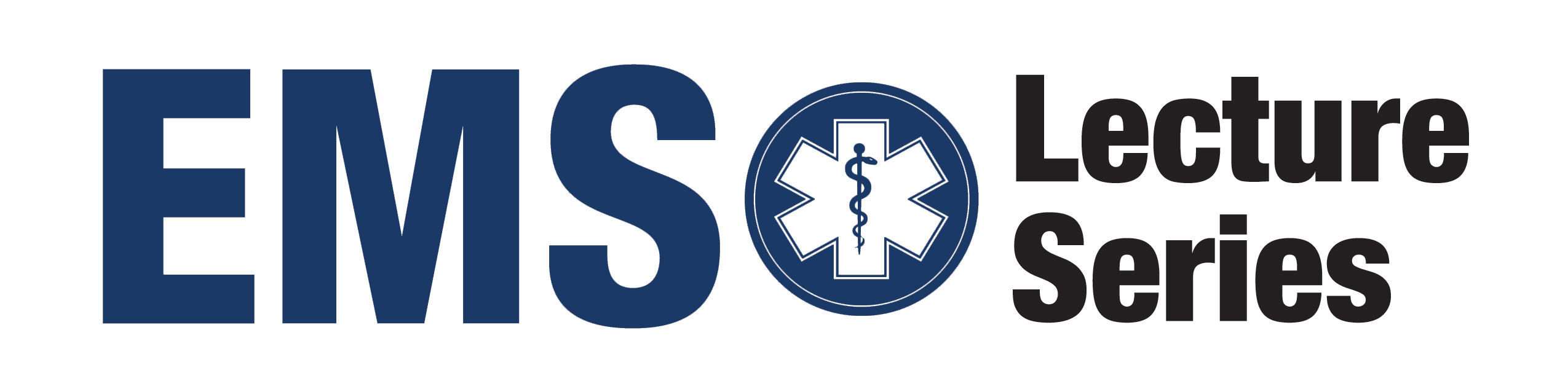 event logo that says EMS Lecture Series with the symbol for EMS individuals.