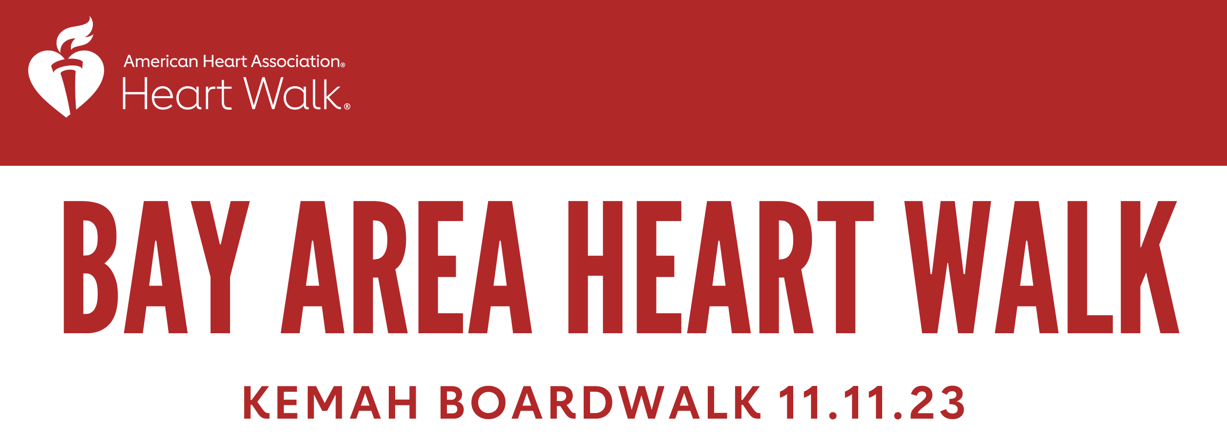 Bay Area Heart Walk banner