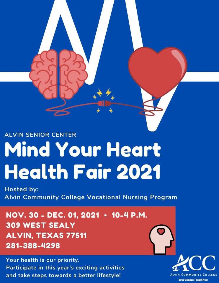 Mind Your Heart Health Fair flyer