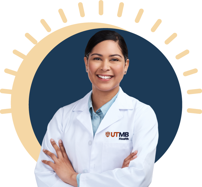 female doctor smiling at camera