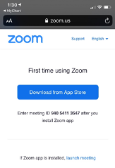 Zoom mobile