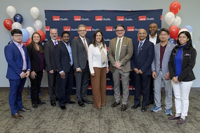 Dr. Resier and Dr. Menon with March of Dimes team