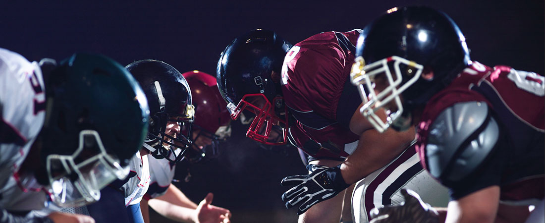 Football players ready to play