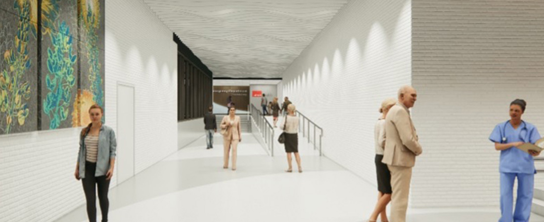 Galveston ED construction rendering