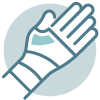 wrapped hand graphic
