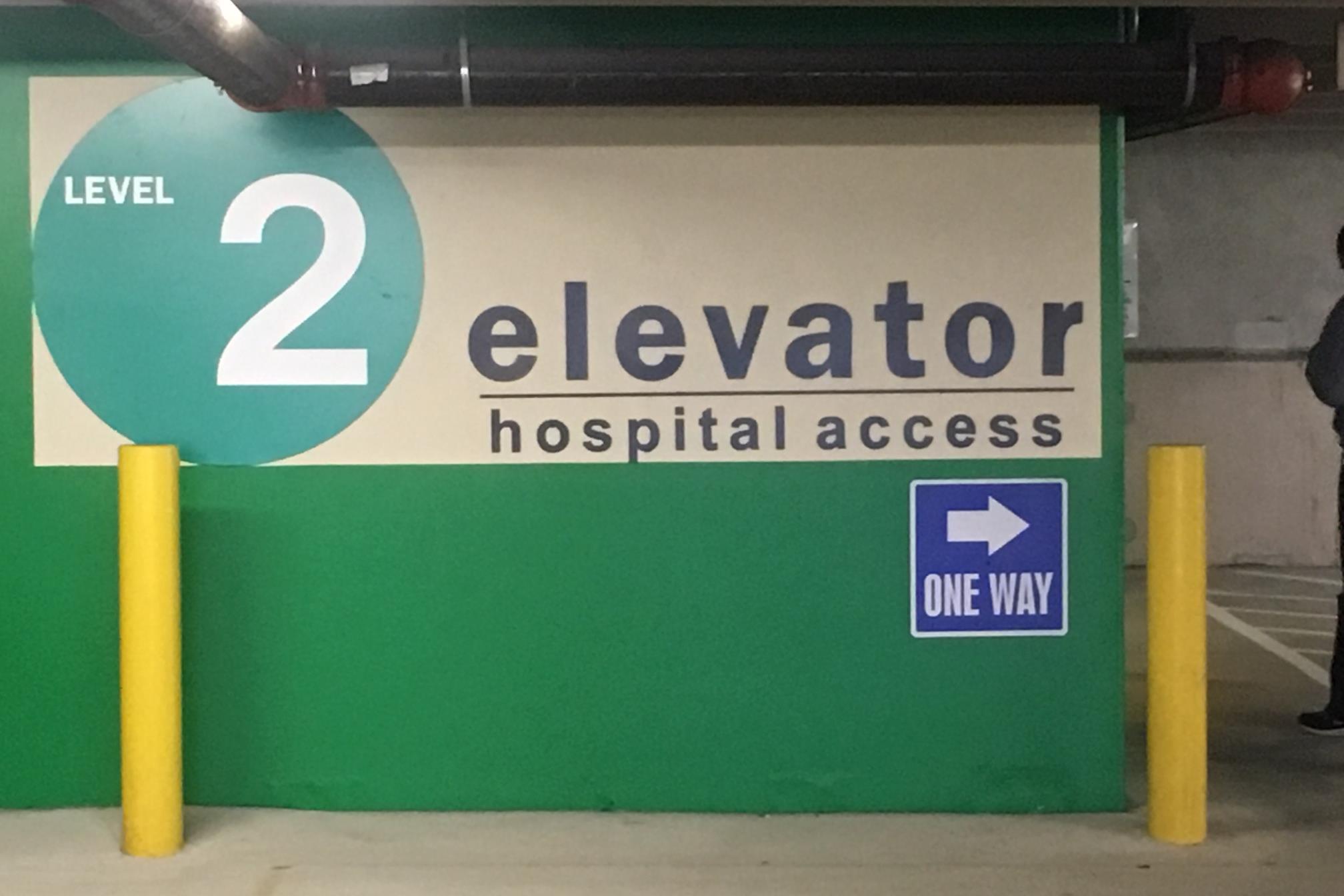 Garage elevators are located on each floor
