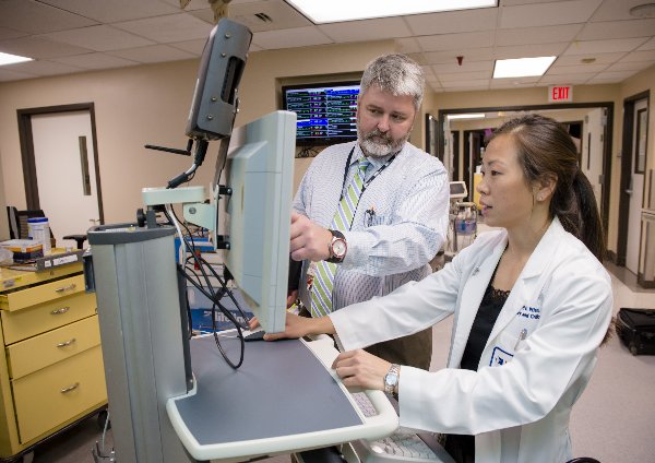 Chuck Machner and Shawn Nishi, M.D. Chuck Machner and Shawn Nishi, M.D.