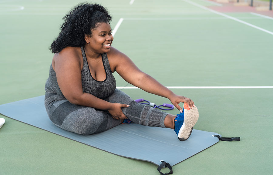 Woman Stretching