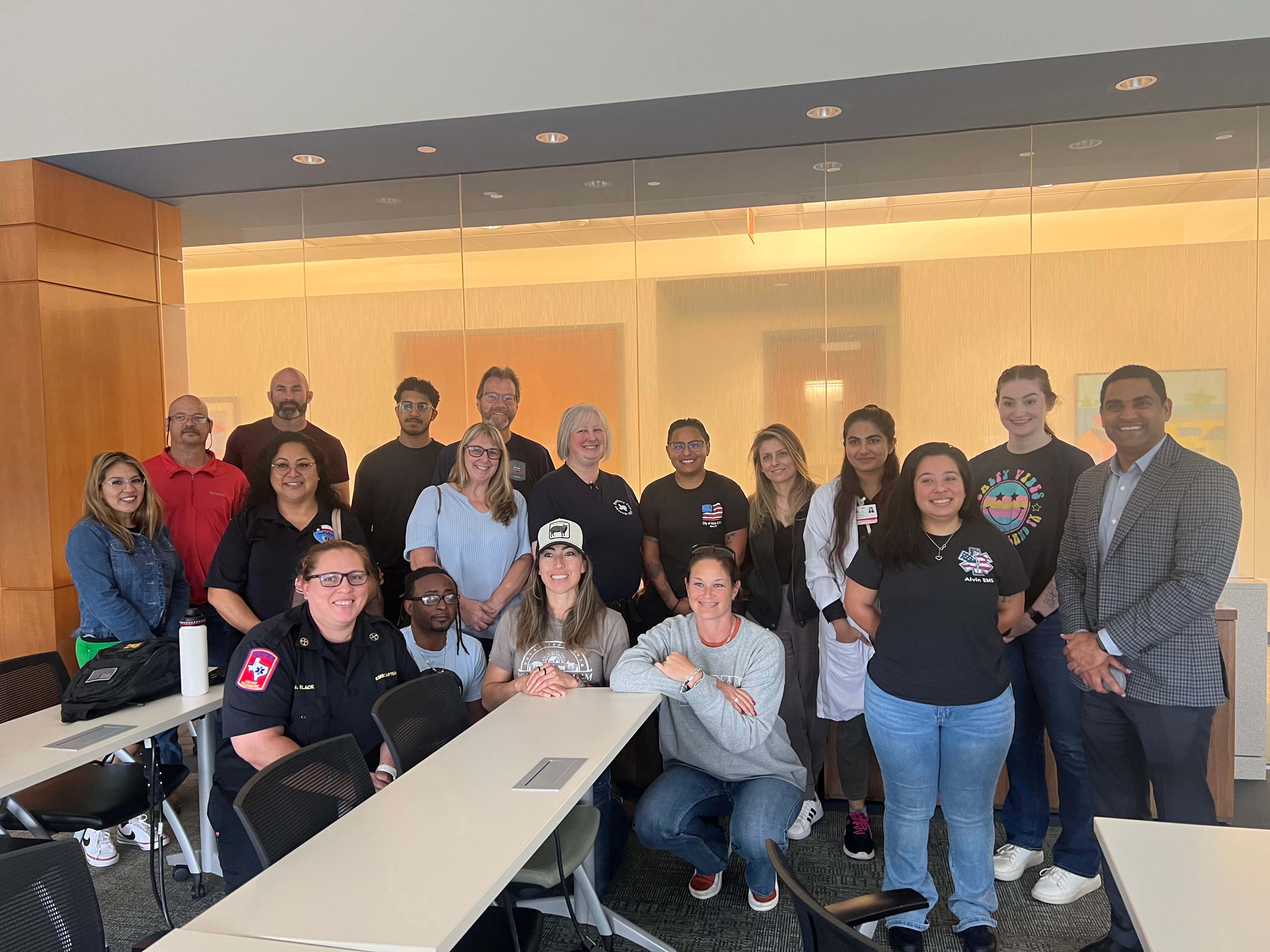 EKG refresher local EMS members attending EKG refresher class last